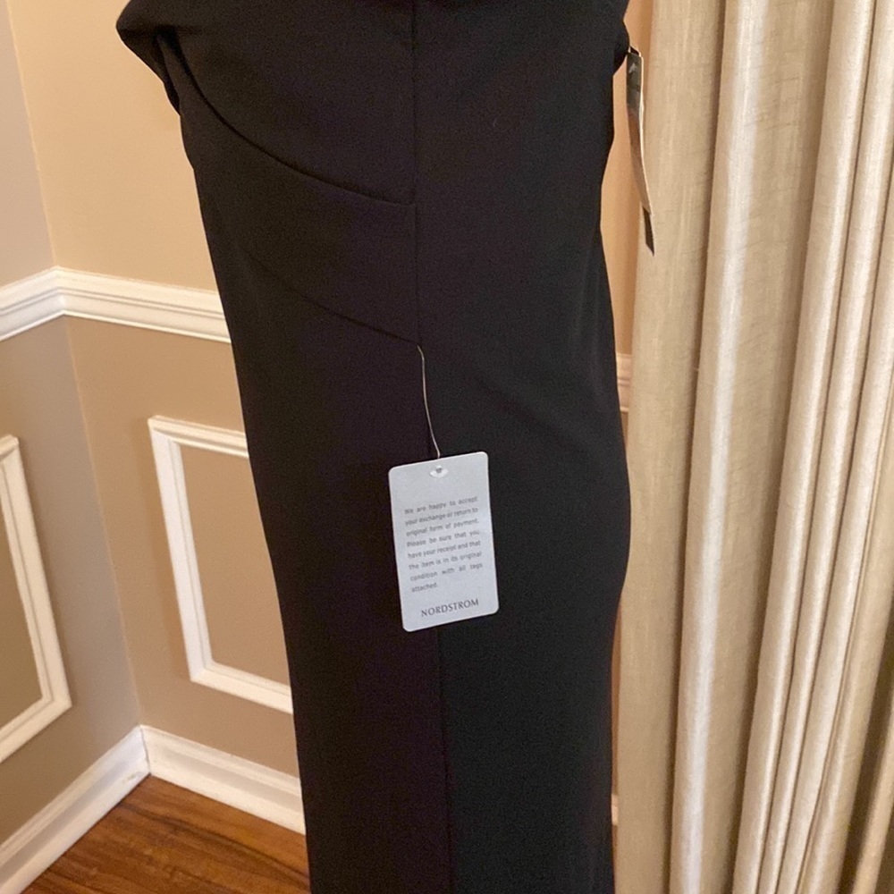 Love X Design from Nordstrom Rack Black Fully Lined Midi Dress Large NWT - Picture 7 of 14